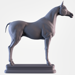 001.png STL-Datei Arabisches Pferd・3D-druckbare Vorlage zum herunterladen