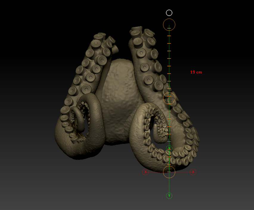Screenshot_2.png 3D file Lovecraft Tentacles Creature Holder・3D printable model to download, PaburoVIII