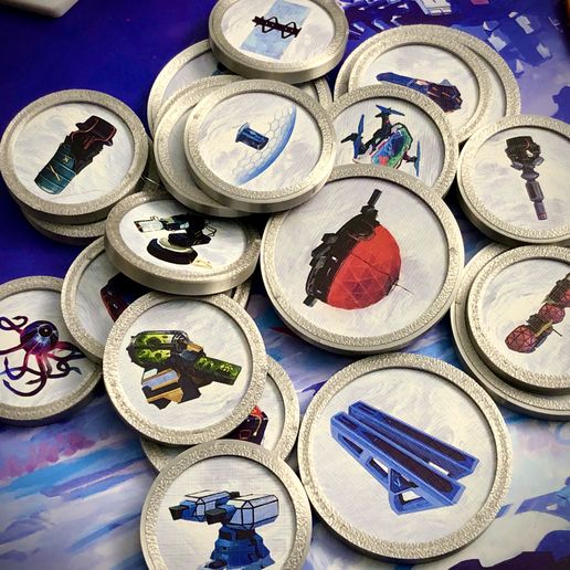 ISS Vanguard Token Sleeves STL File for 3D printingCults
