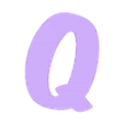 Q_Cover.stl LED ALPHABET FONT Komika Axis NAME LAMP BY T-D3SIGN