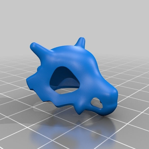 831954e477091309aeaeda5b4c54cf9f.png Cubone Pokemon Skull Keychain