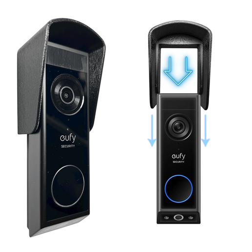 Cuble™ – STL FILE – Weather Cover for Eufy E340 & C31 Doorbells | Rain, Snow, Sun Shade | DIGITAL DOWNLOAD