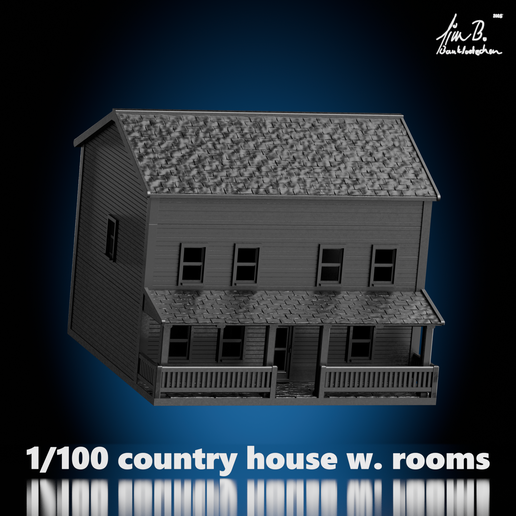 1/100 country house with rooms