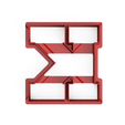 Varsity-K-2.png Archivo STL Cortapastas Letra K Estilo Varsity・Plan imprimible en 3D para descargar