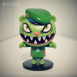 yhyhy.jpg Fichier STL Figurine Flippy Happy Tree Friends・Objet imprimable en 3D à télécharger