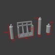 size.jpg 1:64 Scale Gas/Air Bottle - Air & Gas Bottle Canisters