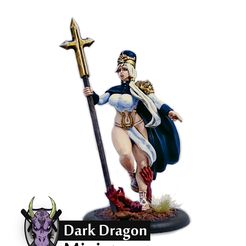 PriestessArt copy.jpg Pinup Priestess Miniature (dnd, kingdom death, pathfinder, mini)