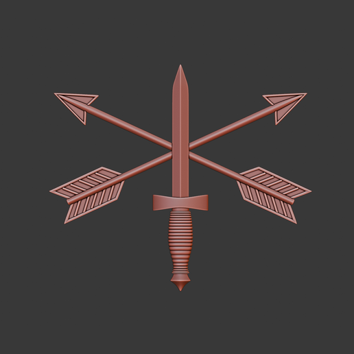 Special Forces US Army 3d relief .stl file - 3D model önizlemesi