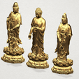 Three Buddha 80mm - A03.png Three Buddha  -TOP MODEL