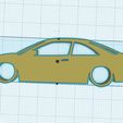 Web-capture_23-11-2023_14720_www.tinkercad.com.jpeg Civic Coupe EM EM2 7th Gen Silhouette Keyring
