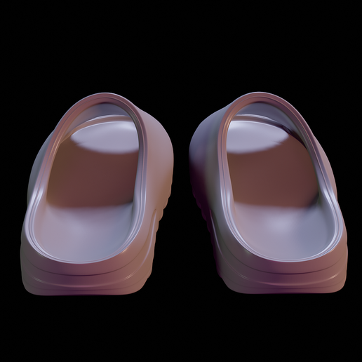 6.png 3D-Datei Yezzy Pantoffeln・Vorlage für 3D-Druck zum herunterladen, pakoboris