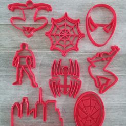 2c6c6aa5-fad1-40f9-9ed6-ae2d5e0d7aed.jpg STL file SPIDERMAN COOKIE CUTTER KIT X8 SET・3D print model to download