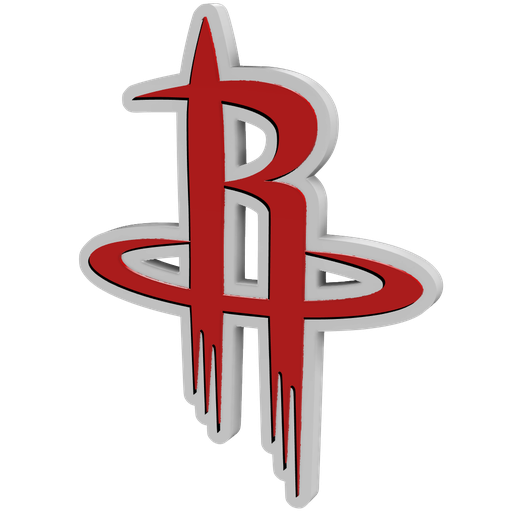 🏀 3D MULTICOLOR LOGO/SIGN - Houston Rockets・ STL File for 3D printing・Cults