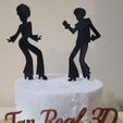 d1.jpg Cake toppers Dancers retro 70's 80's