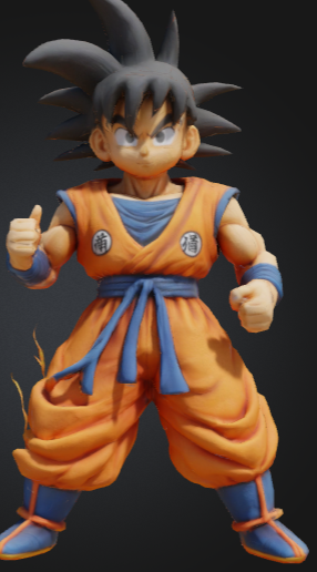 goku. a saiyan warrior. readyfor 3d printing! 3D model