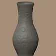 flower_vase_view_2_material.jpg flower vase with flower pattern