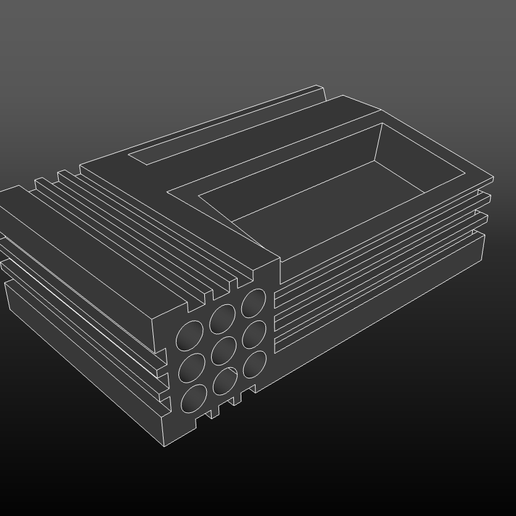Phone organizer (9 hole collection) 3D model