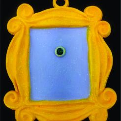 key1.jpg STL file Keychain "Yellow Frame" from Friends series・3D printing idea to download