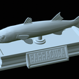 Barracuda-base-31.png fish great barracuda / Sphyraena barracuda statue detailed texture for 3d printing