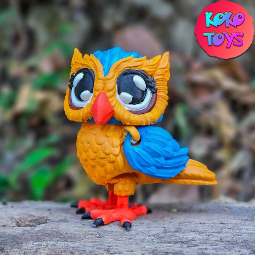 4.jpg CUTE FELXY OWL BIRD FEMALE AND MALE (TWO VERSION)