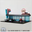 front.jpg 60's Drive-in diner diorama for Hot Wheels / diecasts 1:64
