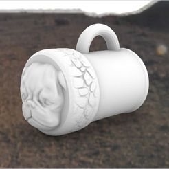 Cattura2.jpg STL file DOG POOP BAG HOLDER DISPENSER PUG・3D printable model to download