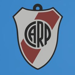 llavero-river.jpg STL file River Plate Shield Key Ring・3D printer design to download