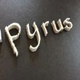 papyrusmin1.jpg PAPYRUS font lowercase 3D letters STL file