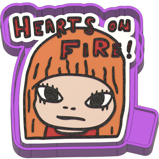 Hearts On Fire Freshie STL Mold Housing 3D model