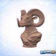 jpg_frame_20.jpg Powerful Black Stone Ram Bust – RDW3D-H2YIJ