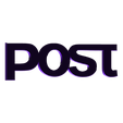 post.stl Post sign