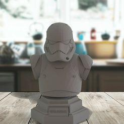 ss0.jpg Free 3D file Stormtrooper Bust・3D printing design to download