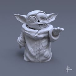 Zombie-Yoda-1@.jpg Archivo 3D Zombie Yoda・Plan para descargar y imprimir en 3D, Utsav_Genesis
