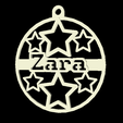 Zara.png UK Names Christmas Xmas Decoration