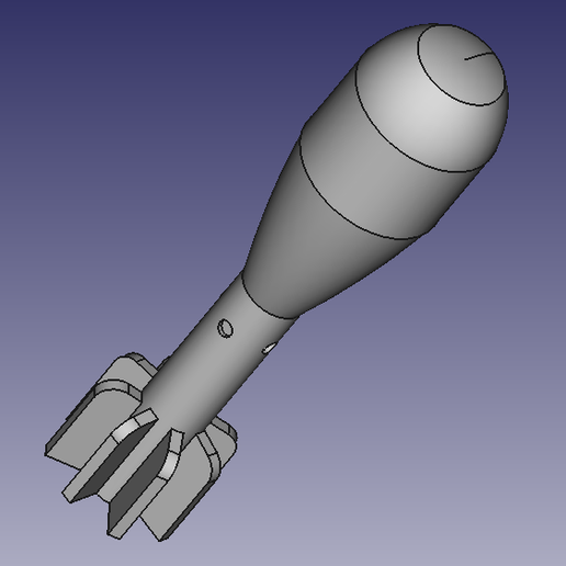 🧨 WWII ARTILLERY SHELL PROTOTYPE・ STL File for 3D printing・Cults