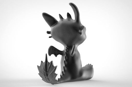 Toothless Dragon 3D printing 4.jpg Toothless