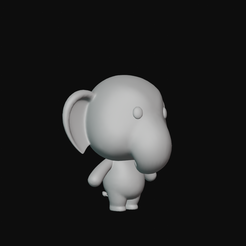 73.png Файл STL Мультяшный слон для 3D-печати・Модель для загрузки и 3D печати