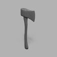 5.jpg 1/12 Scale Miniature Axe and Log STL Set for Dollhouses and Miniature Projects (commercial license)