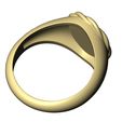 Braided-wire-halo-oval-signet-10.jpg Braided wire engravable oval signet ring 3D print model