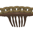Hair-comb-10-v6-06.png FRENCH PLEAT HAIR COMB Multi purpose Female Style Braiding Tool hair styling roller braid accessories for girl headdress weaving fbh-10 3d print cnc