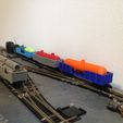IMG_0453.jpg Three Versions 20' & 40' N Scale Propane Tanks Model Train Cargo Load for Gondola