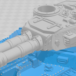 Macharius_B.png Free STL file Macharius turret - WH40k・3D print design to download