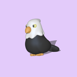 Eagle1.PNG 3D file Cute Eagle・3D printer model to download