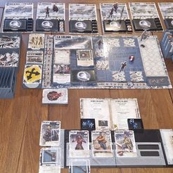 All-insert-and-accessories.jpg 3D file Dead of Winter Crossroads full insert, accessories and playerboard EN / ENG・3D print object to download