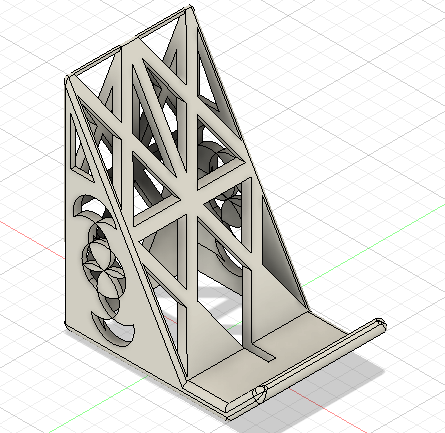 Tabletop cell phone holder 3D model