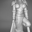 Warrior_2-detail_3.347.jpg ELF WARRIOR FEMALE CHARACTER GAME FIGURE 3D print model