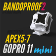 Bandproof2_GP11mini_GoPro9-12_FixM-57.png BANDOPROOF 2 // FIX MOUNT // HORIZONTAL APEX5-7 // GOPRO 11 MINI