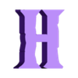 H.stl Letters and Numbers ZELDA Letters and Numbers | Logo