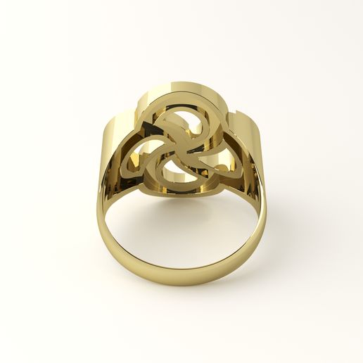 Infinity Signet Ring Download file Infinity signet ring • 3D printer object ・ Cults