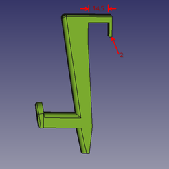 Screenshot_20230607_121818.png Archivo STL Gancho para puerta - Gancho para abrigo・Objeto imprimible en 3D para descargar